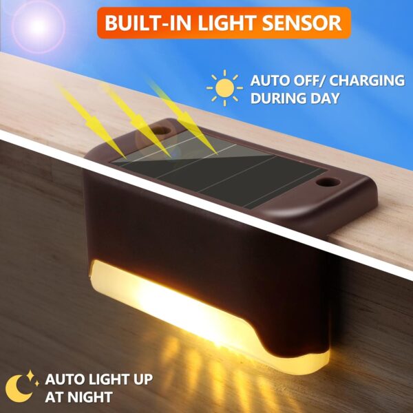Solar Deck Lights Outdoor (4 pack) - Image 2