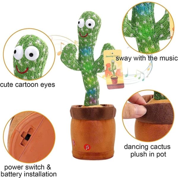 GREEN CACTUS TOYS RECHARGEABLE - Image 2