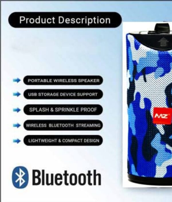 Mz Portable Bluetooth Speaker - Image 3