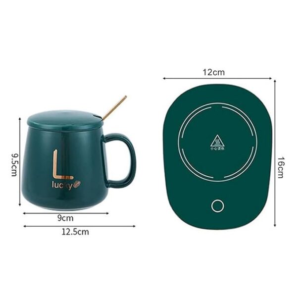Ceramic Coffee Mug Warmer Electric Heater Smart Cup - Image 2