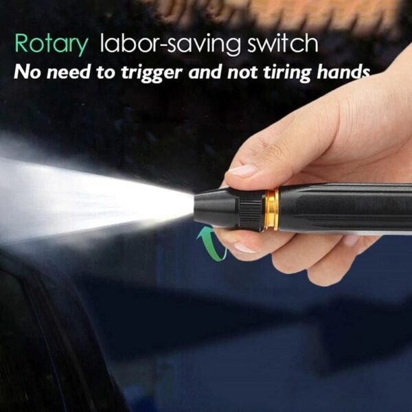 BLACK SPRAY WATER GUN WITH ATTACHMENT - Image 2