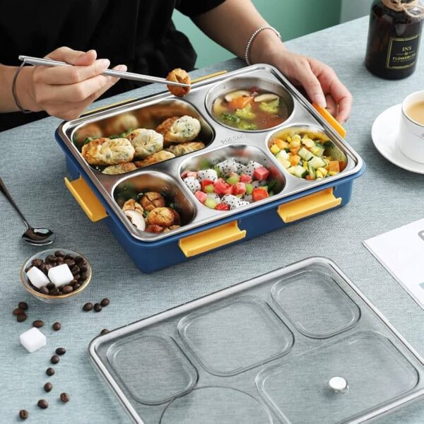 4 Compartment High Stainless Steel