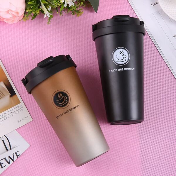 COFFEE MUG DOUBLE WALL VACUUM INSULATED (500ML) - Image 2